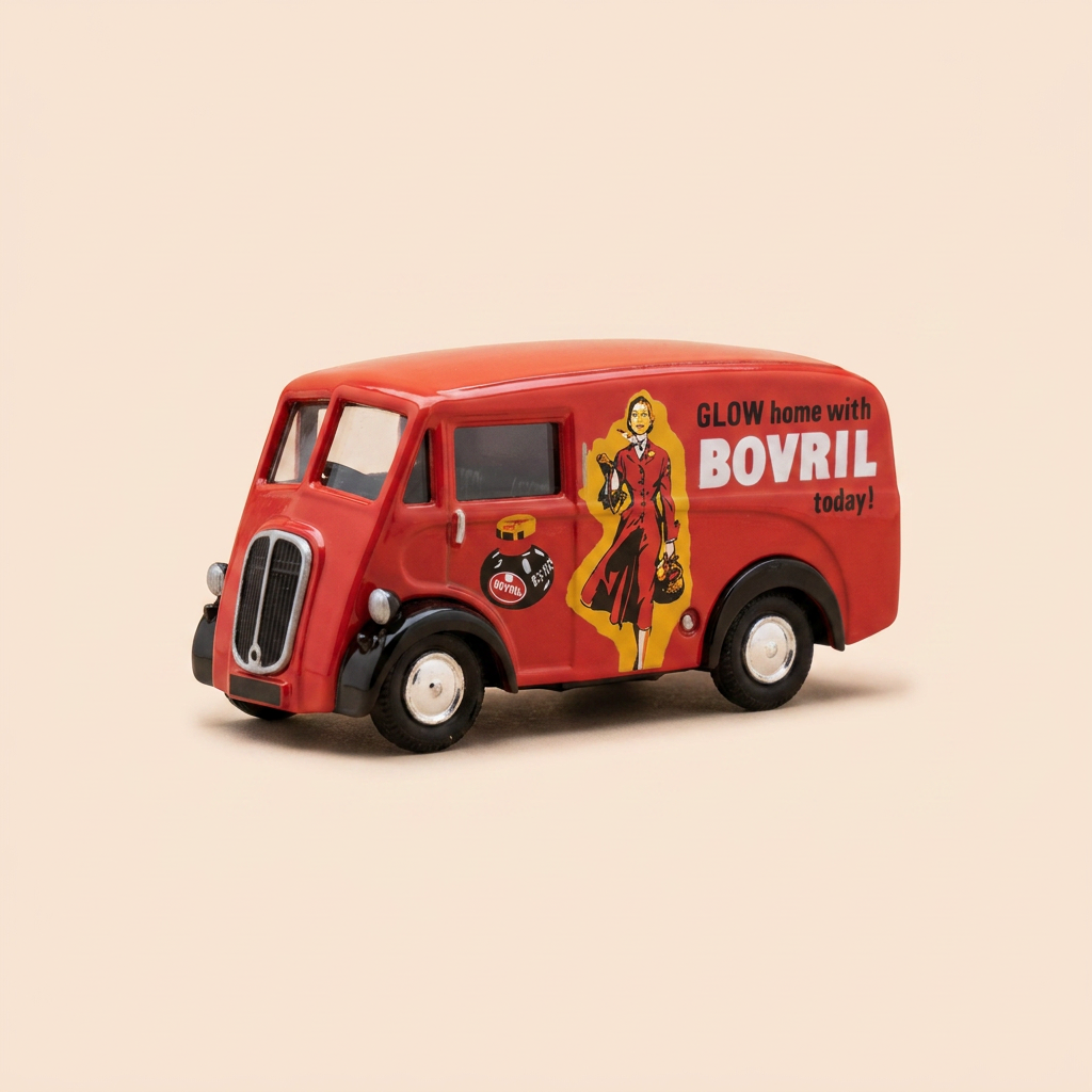 Roter Bedford Van mit BOVRIL Werbung - CORGI Classics Referenz D981