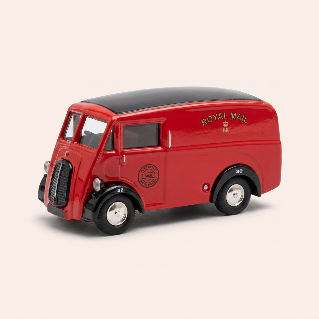 Morris J Van Rot mit ROYAL MAIL Werbung - CORGI Classic Models Referenz D983