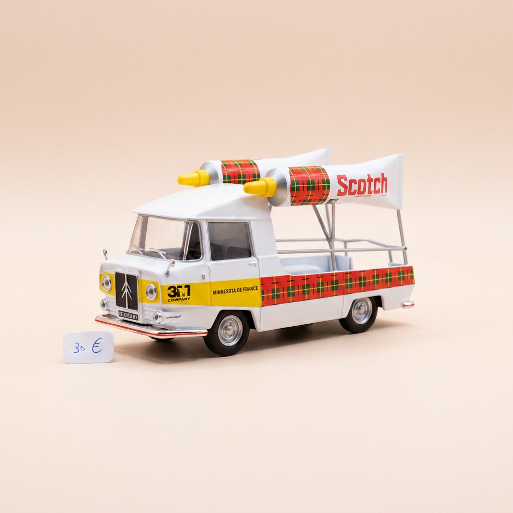 Citroën HY white, yellow and red with SCOTCH advertising (4/4)