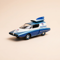 Voiture miniature - Renault Floride bleue et blanche, numéro 6 avec publicité BUTAGAZ - "La Fusée"