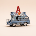 Voiture miniature - Renault 1000 Kg gris avec publicité CATOU (lessive) - avec la lettre A sur le toit