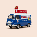 Voiture miniature - Renault 1000 Kg gris avec publicité CATOX (lessive) - avec la lettre T sur le toit