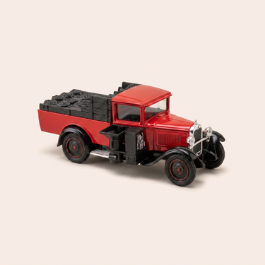 Voiture miniature - Citroën C4F Gazogène rouge - Solido référence 4438