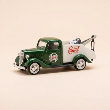 Voiture miniature - Ford V8 dépanneuse verte et blanche CASTROL - Solido référence 4439