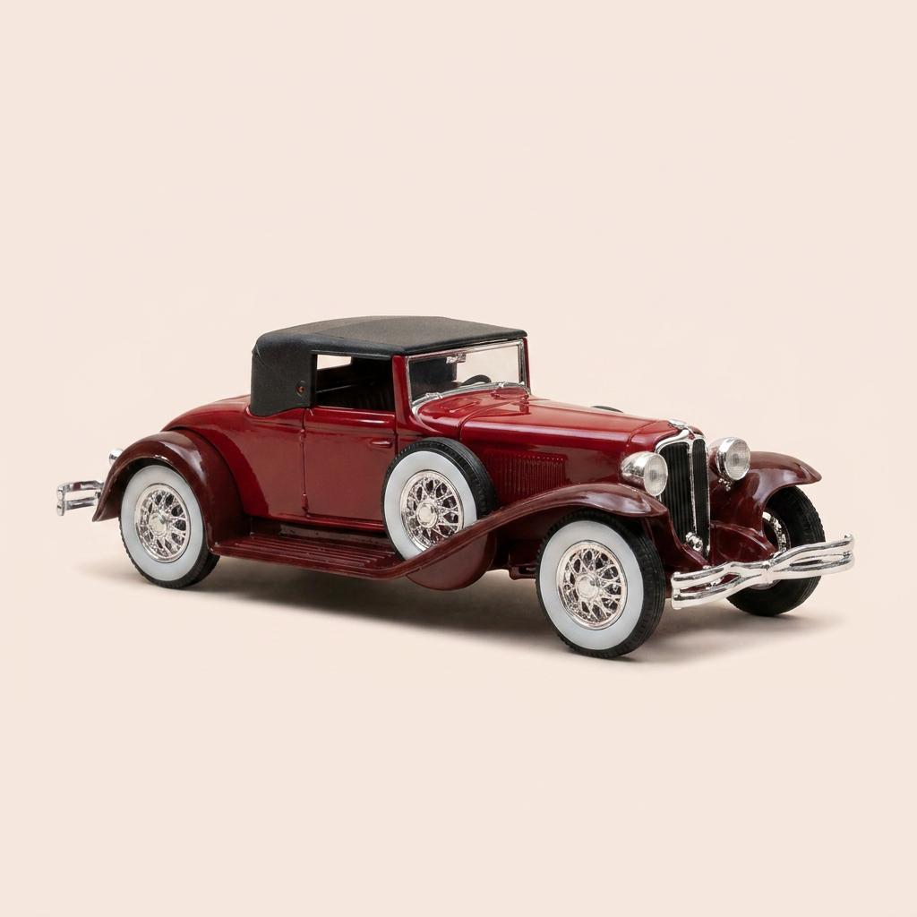 Cord L29 Spider bordeaux met zwart dak - Solido referentie 4080 (Amerikaanse auto)