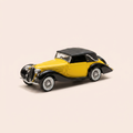 Voiture miniature - Delahaye 135 M jaune et noir - Solido référence 4048