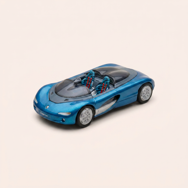 Voiture miniature - Renault Laguna bleue - salon de Paris 1990 - coffret boite rectangle
