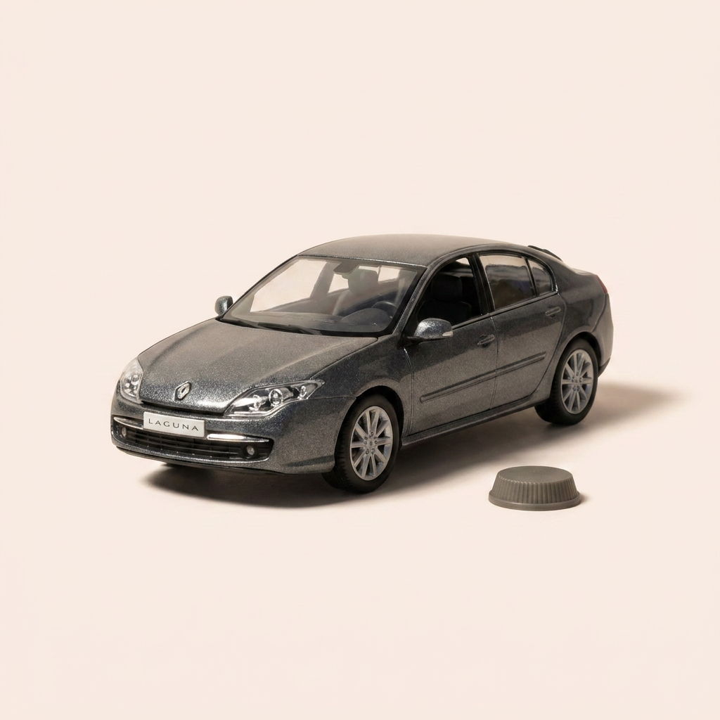 Renault Laguna sedan szary ardoise - zestaw w brązowym pudełku - NOREV