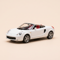 Voiture miniature - Toyota MR2 blanche de 2000 (voiture rajoutée sur un socle