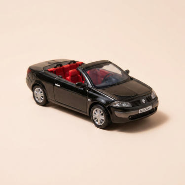 Voiture miniature - Renault Mégane cabriolet Dynamique 2.0 16v noir (noir nacré) - NOREV - coffret boite rectangle (boite N°6)