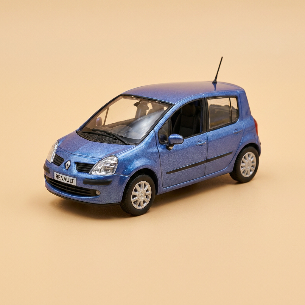 Renault Modus phase 2 bleue (bleue étoile) - NOREV - coffret boite rectangle (boite N°13)