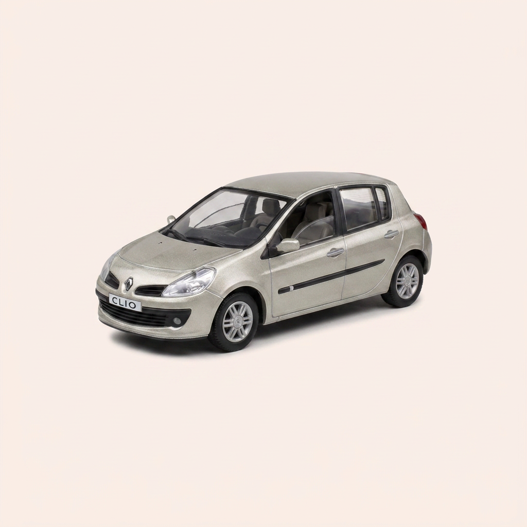 Renault Clio lichtbruin? van 2005 - SOLIDO - rechthoekige doos set (doos N°20)