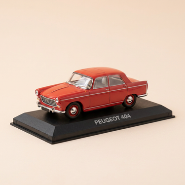 Voiture miniature - Peugeot 404 rouge foncé