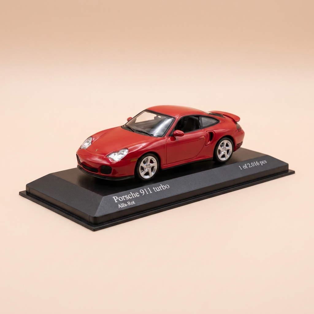 Porsche 911 ciemnoczerwony - MINICHAMPS