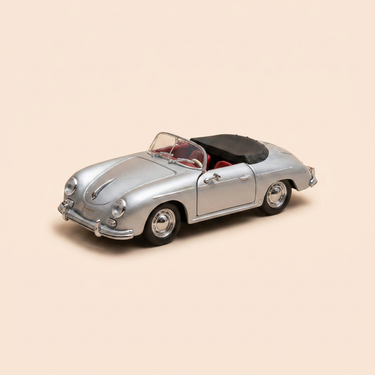 Voiture miniature - Porche 356 A Speedster grise - collection Detailcars
