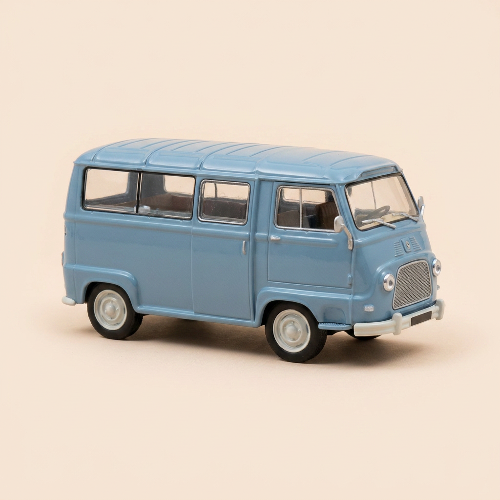 Renault estafette camping-car bleu