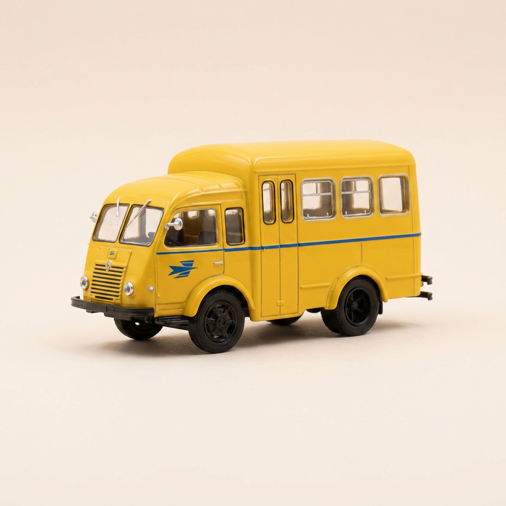 Renault Galion gemengd vrachtwagen geel PTT