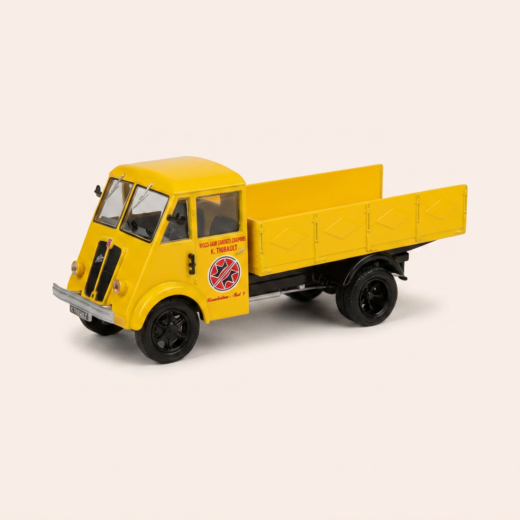 Camion Renault AHS3 plateau jaune LA MEUSE