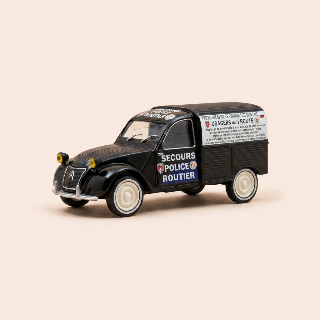 Citroën 2 CV Schwarz - Straßenrettung (Polizei Straßenrettung)