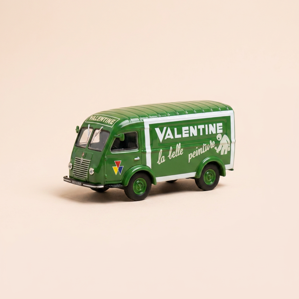 Renault 1000 Kg vert - Publicité sur la peinture VALENTINE