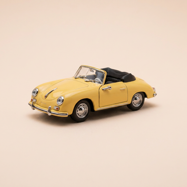 Voiture miniature - Porsche 356 A Cabriolet marron clair - collection DetailCars