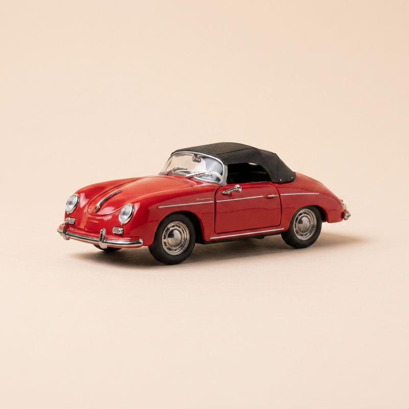 Porsche 356 A Speedster Vermelho - Coleção DetailCars Referência 222