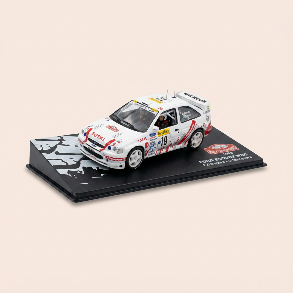 Ford Focus WRC blanche numéro 19 - rallye de Monté-Carlo de 1999