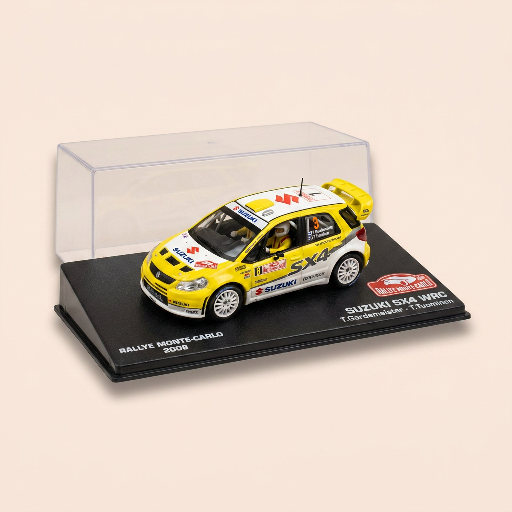 Suzuki SX4 WRC giel a wäiss Nummer 11 - Monte-Carlo Rally 2008