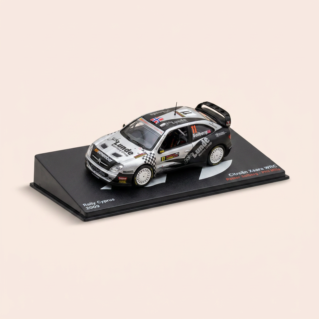 Citroën Xsara WRC grise et noire numéro 11 - rallye de Chypre de 2009