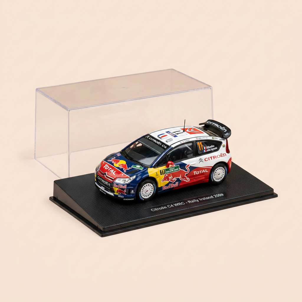 Citroën C4 WRC blanche et rouge numéro 11 - rallye d'Irlande de 2009