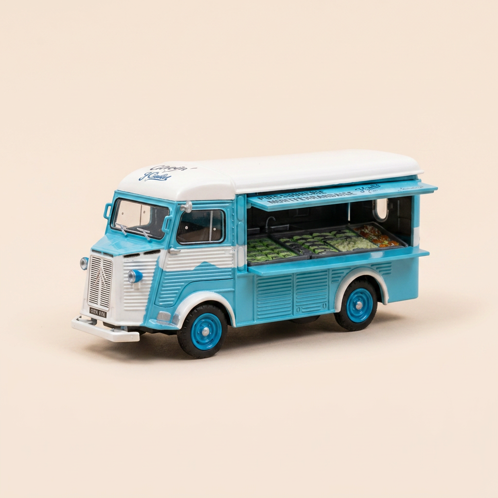 1964 Citroën Type HY72 Blue/Green and White - Mobile Fishmonger