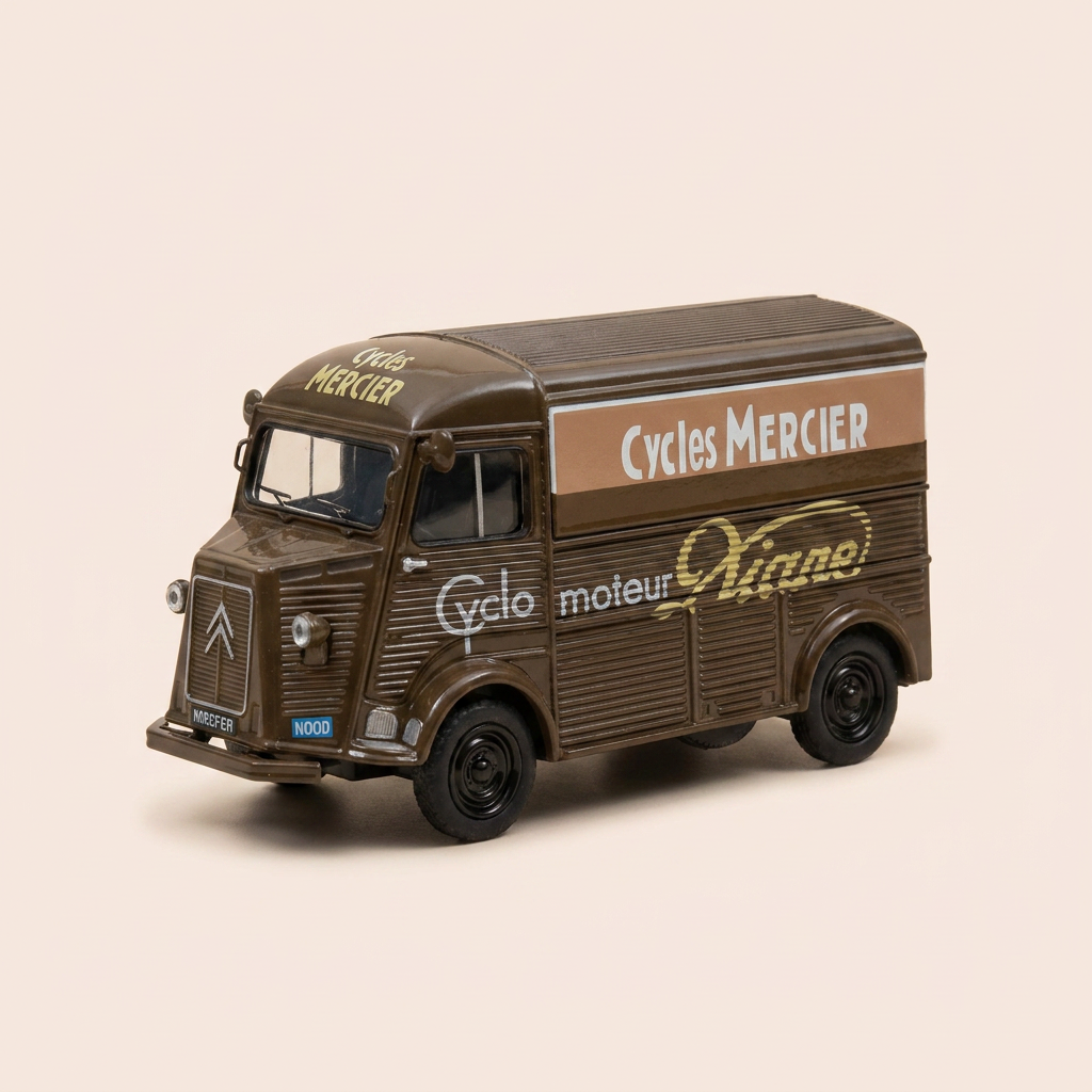 Citroën Typ H brong vun 1951 - Furgon 1200 Kg - Cycles MERCIER (feelt 1 Réckspigel)
