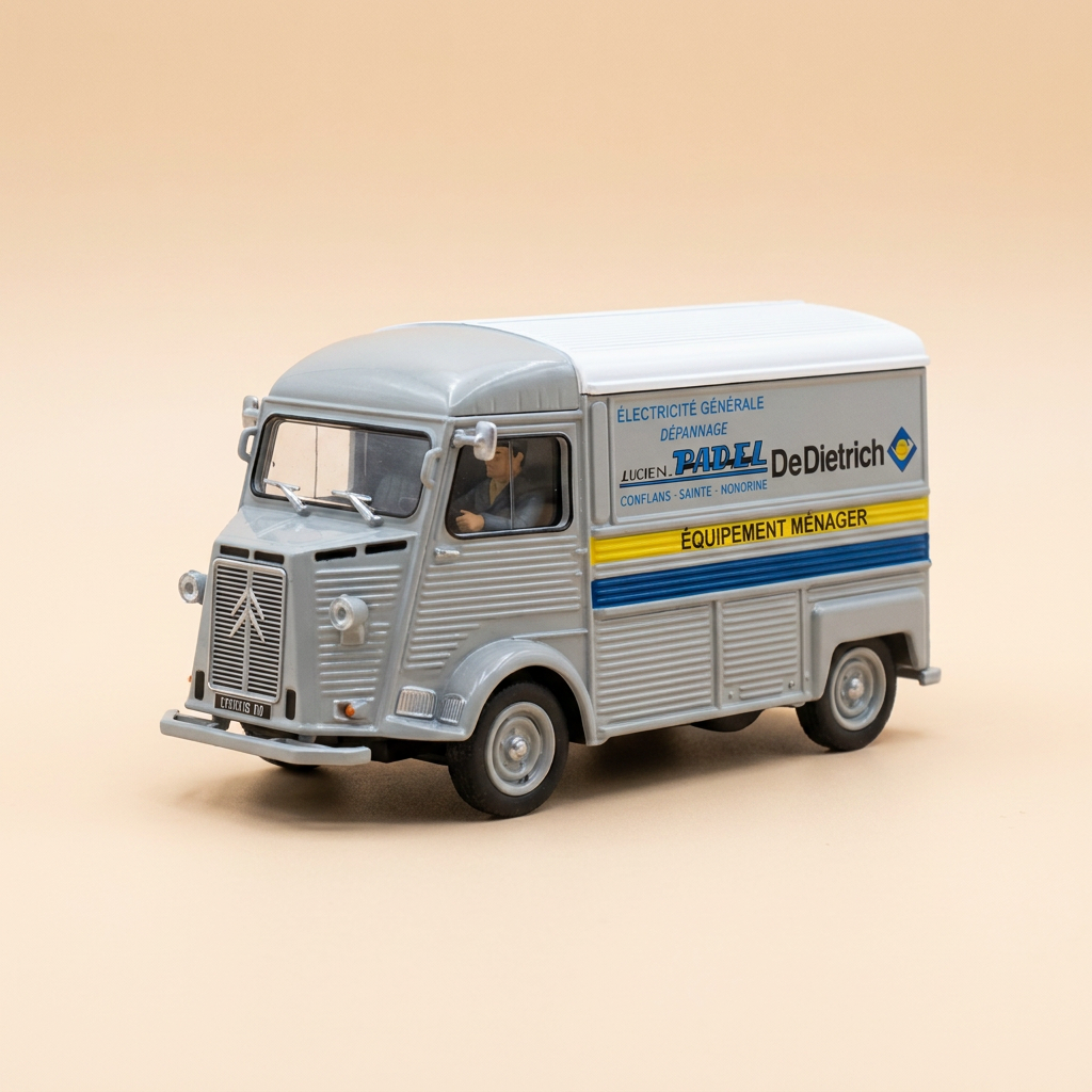Citroën type H gris de 1979 1600 Kg Diésel - entreprise d'Electricité Lucien Padel