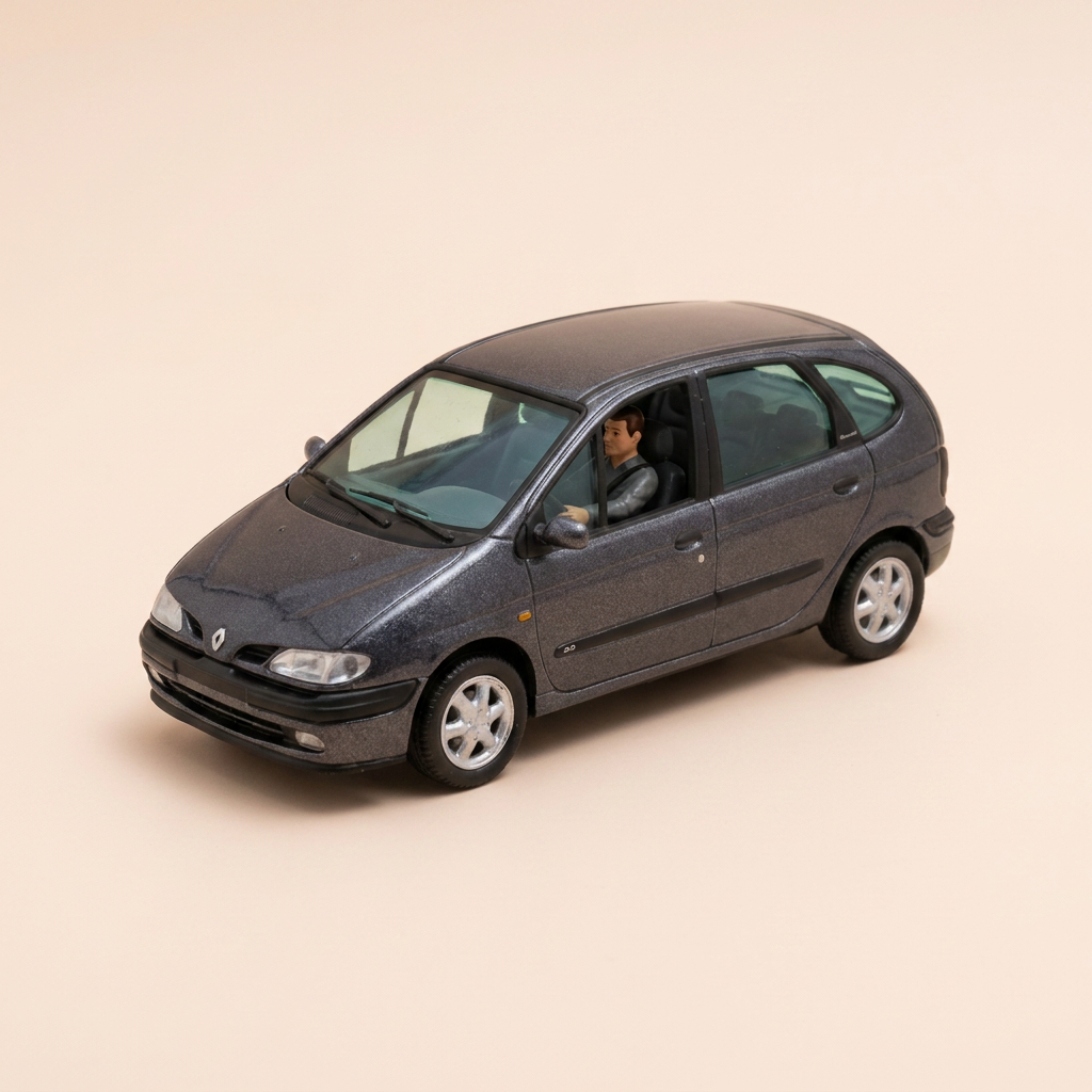 Renault Mégane Scénic bleue foncée - VITESSE (coffret boite carrée)