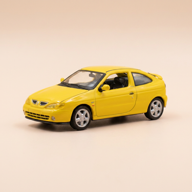 Voiture miniature - Renault Mégane Coupé 16V jaune - VITESSE (coffret boite carrée) avec boite en carton
