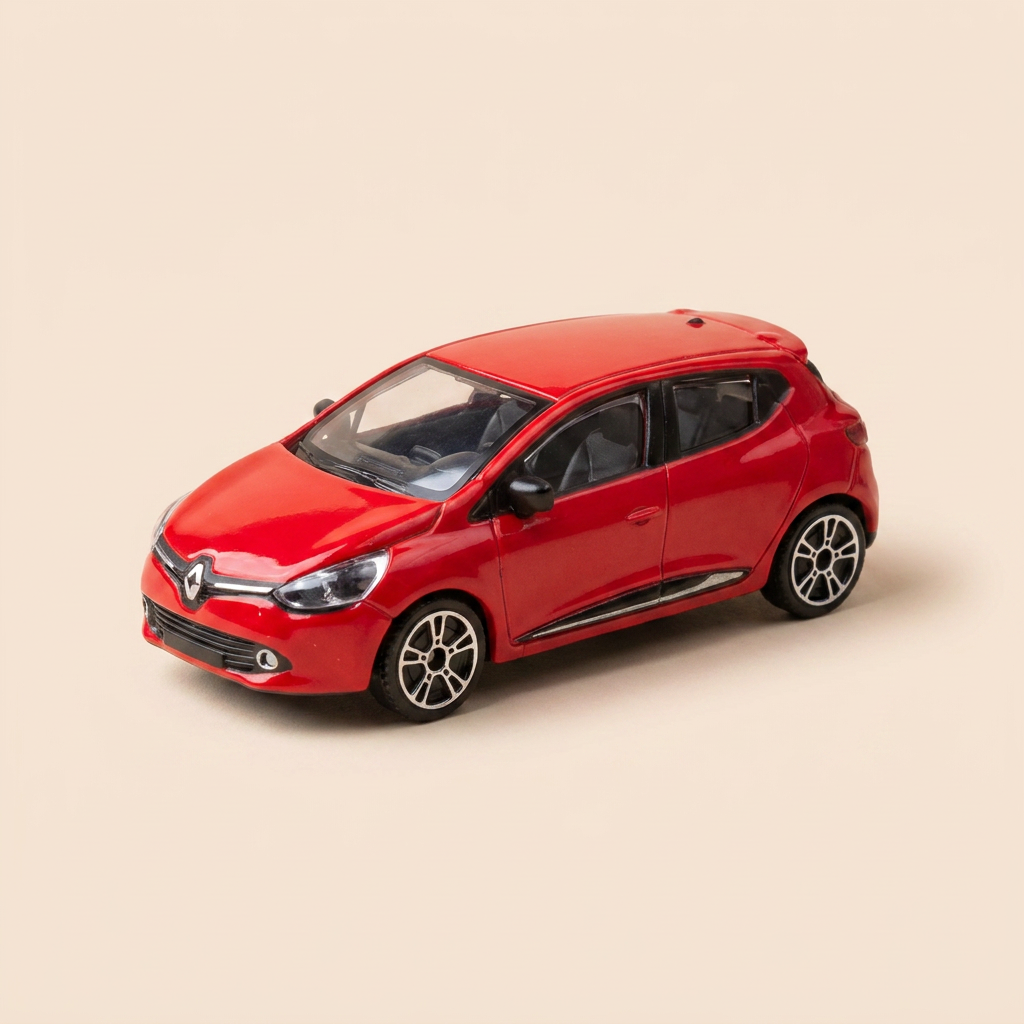 Voiture miniature - Renault Clio rouge - BURAGO