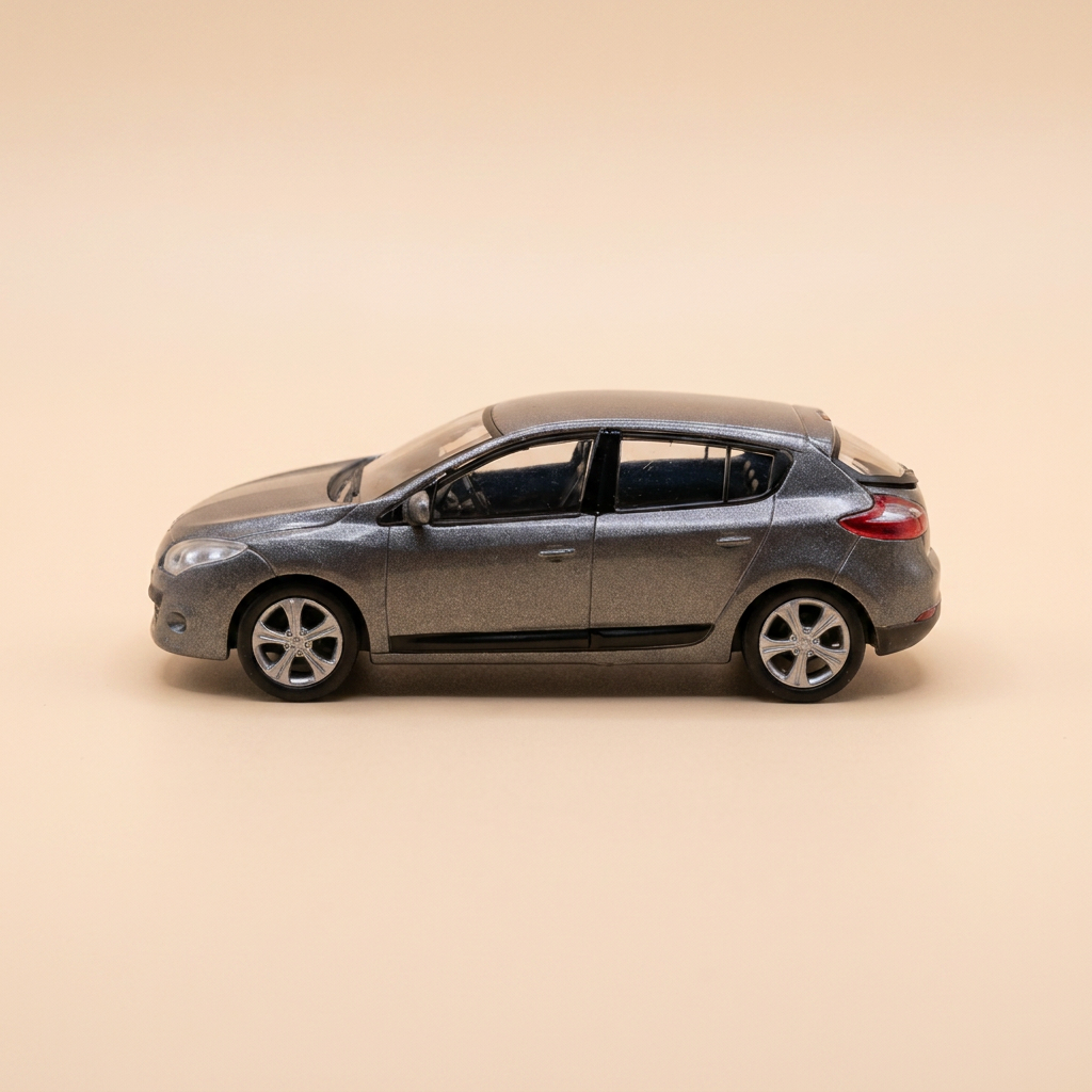 Voiture miniature - Renault Mégane grise - MONDO MONDORS