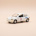 Voiture miniature - Renault Clio blanche - Jeux olympiques de 1992 à Albertville