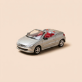 Voiture miniature - Peugeot 20 Coeur Open grise - Solido référence 1559