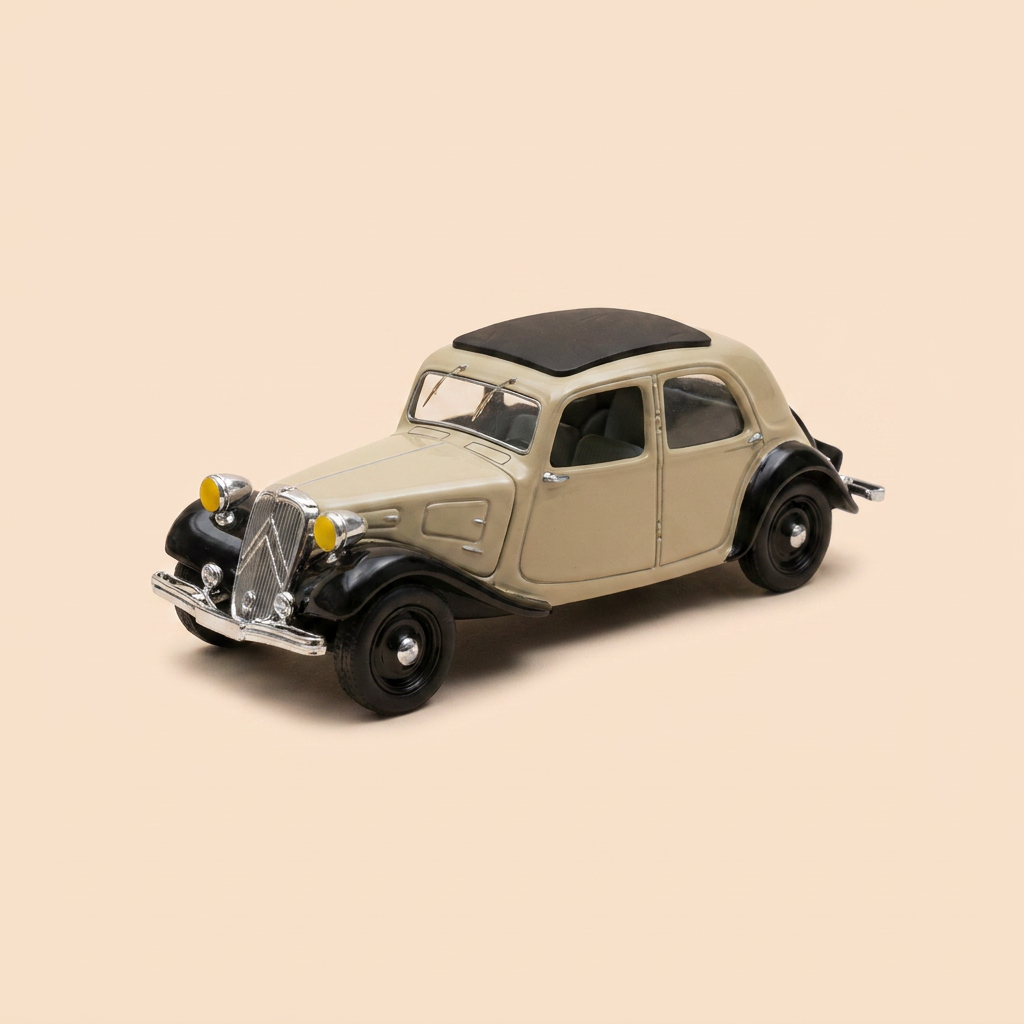 Citroën Traction 7A beige Maintenon an schwaart aus 1934 - VITESSE Referenz V98068