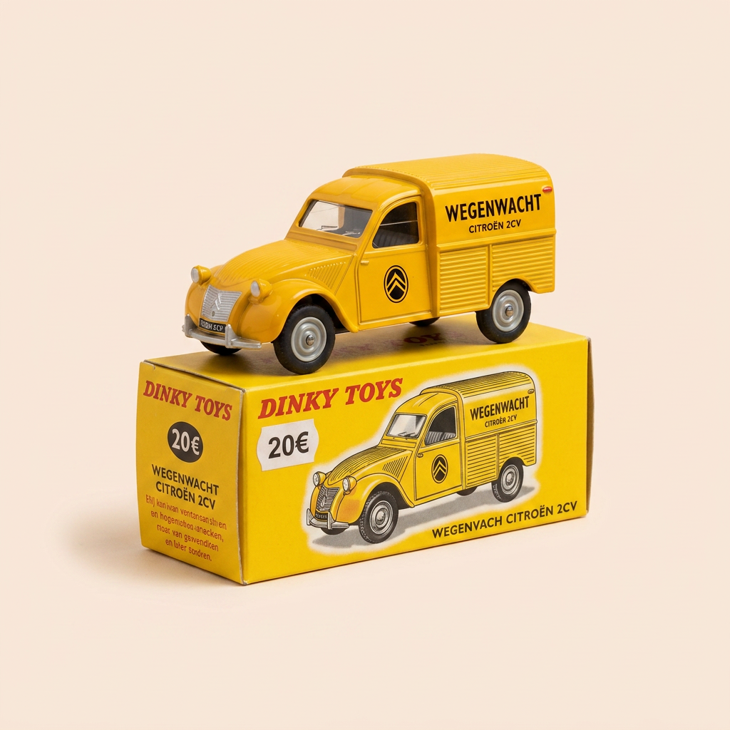 Citroën 2 CV jaune Wegenwacht (Stroumshëllef) Dinky-Toys (Atlas Editioun) - N°562 H
