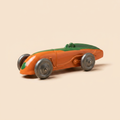 Voiture miniature - Auto de course orange et verte numéro 4 Dinky-Toys (édition Atlas) - N°23A