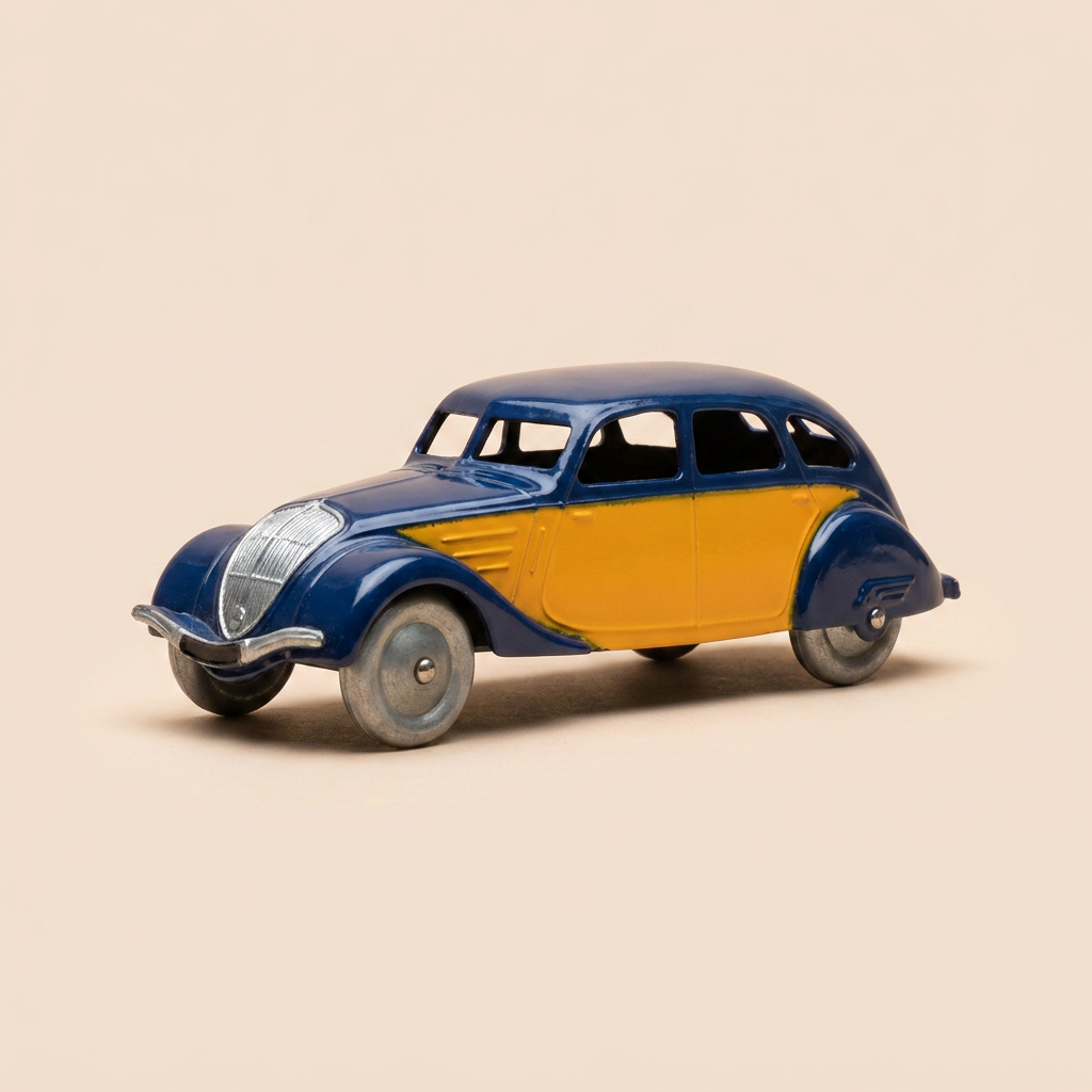 Peugeot 402 blo a orange TAXI Dinky-Toys (Atlas Editioun) - N°24 L