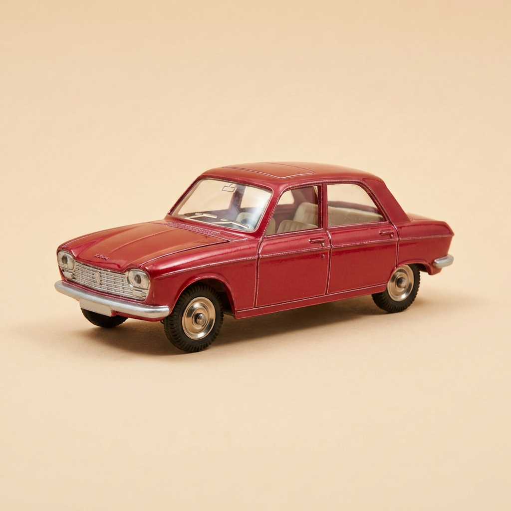 Peugeot 204 rout rouge Dinky-Toys (éditions Atlas) - N°510