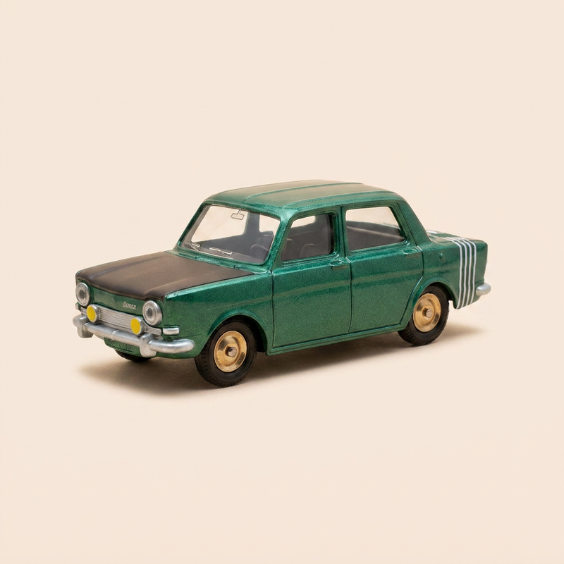 Simca 1000 Rallye 2 zielona i czarna maska PROTOTYP Dinky-Tots (wydania Atlas) - Nr 520