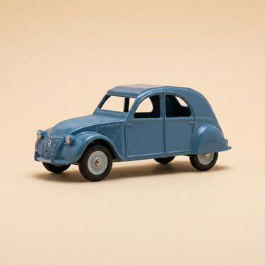 Voiture miniature - Citroën 2 CV bleue Dinky-Toys (éditions Atlas) - N°535 / 24 T