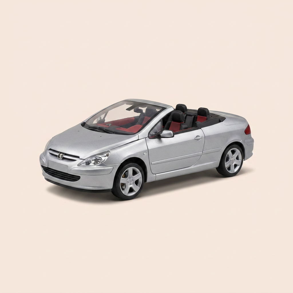 Peugeot 307 cc grijs - Solido referentie 8148 (Schaal: 1/18)