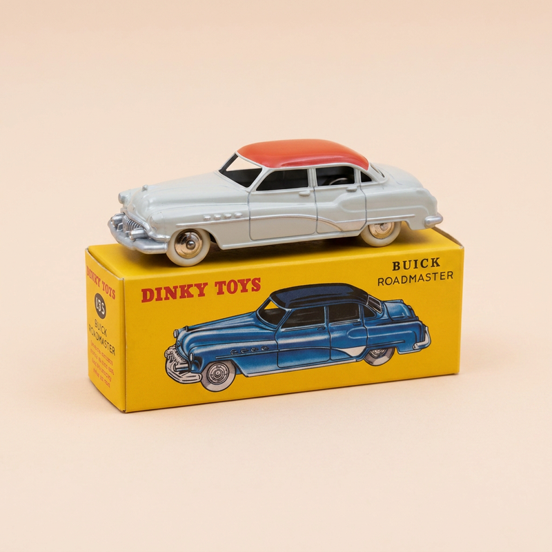 Buick Roadmaster w kolorze beżowym z pomarańczowym dachem? Dinky-Toys (wydanie Atlas) - N°24 V