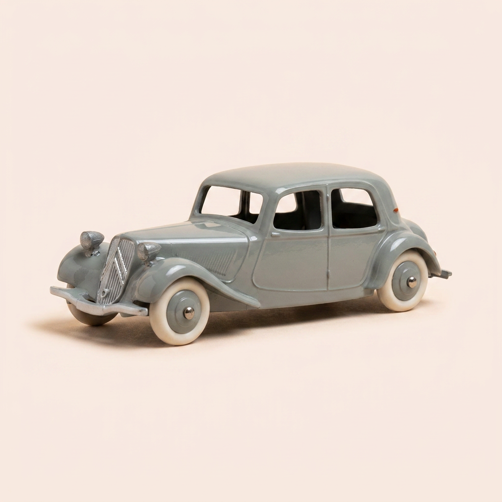 Citroën traction grise Dinky-Toys (édition Atlas) - N°24 N