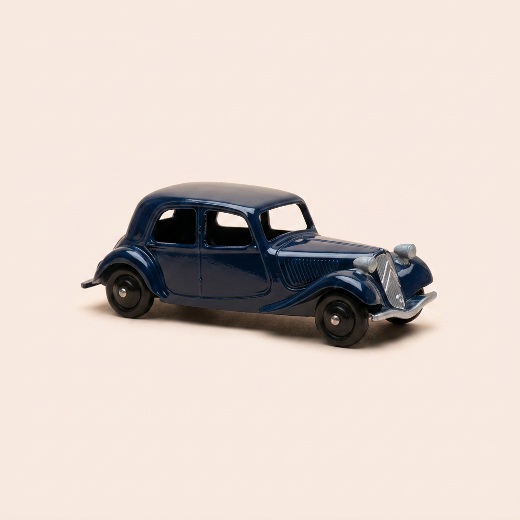 Citroën traction bleue foncée Dinky-Toys (Editiounen Atlas) - 24 N